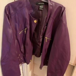 Leather women jacket